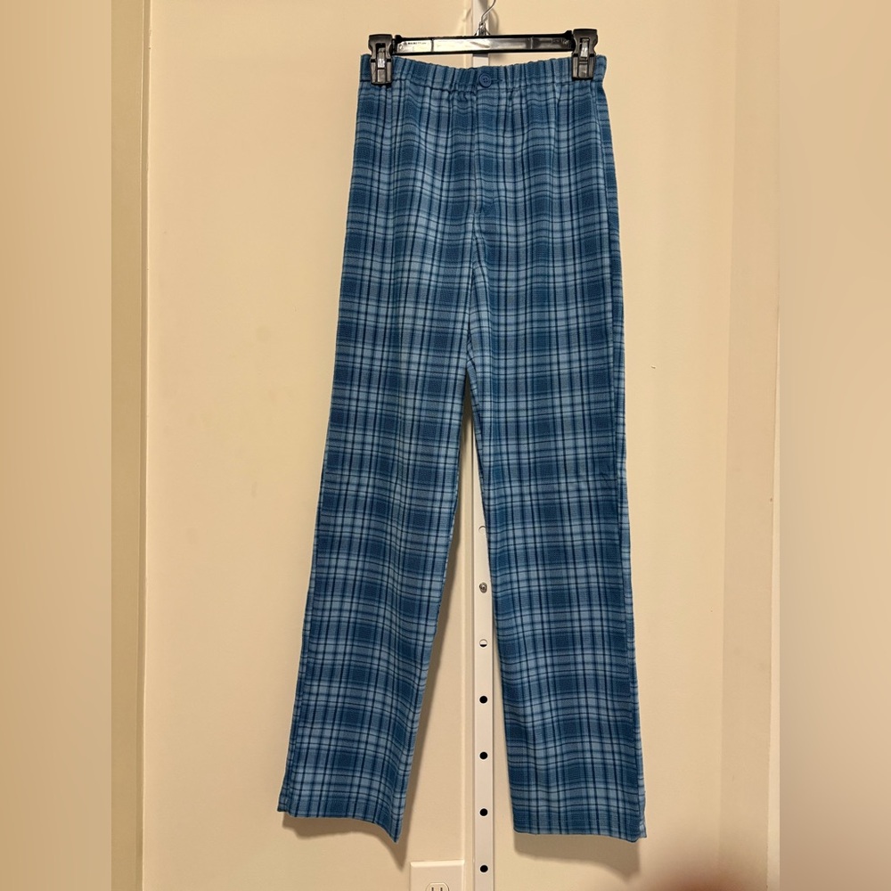 Brandy Melville Blue Plaid Pants